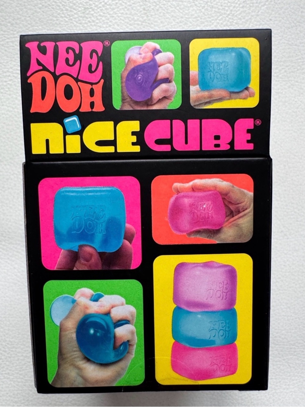 NeeDoh Nice Cube Blue Squishy Fidget Toy TikTok Viral NEW SHIPS TODAY! - Picture 4 of 4